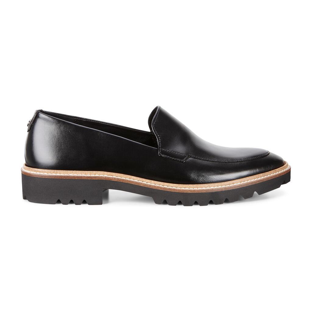 Chaussures Plates Ecco Incise Tailored Femme Noir 4587-MWKOY